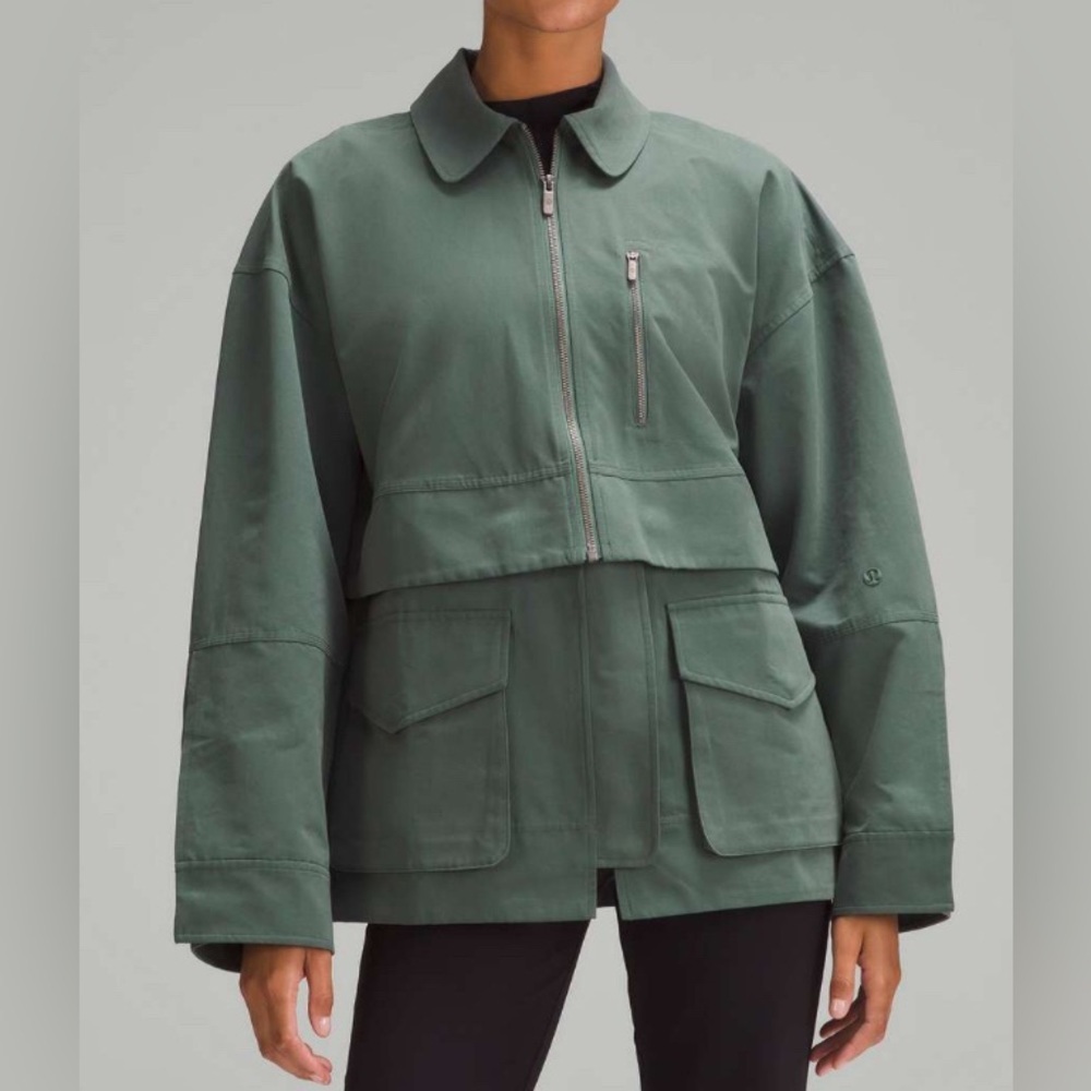 NWOT Lululemon Glyde 2-in-1 Adaptable Jacket Dark Forest - Picture 1 of 8